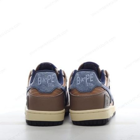 Billige Sko A BATHING APE BAPE SK8 STA ‘Blå Brun’ 1I20191020-NVY