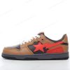 Billige Sko A BATHING APE BAPE SK8 STA ‘Sort Brun Orange’ 1H80191021-BLK