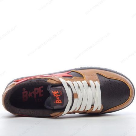 Billige Sko A BATHING APE BAPE SK8 STA ‘Sort Brun Orange’ 1H80191021-BLK