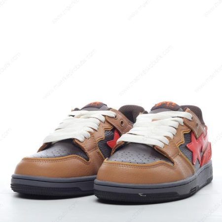 Billige Sko A BATHING APE BAPE SK8 STA ‘Sort Brun Orange’ 1H80191021-BLK