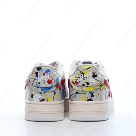 Billige Sko A BATHING APE BAPE STA ‘Beige Rød Hvid’ 001FW12010091