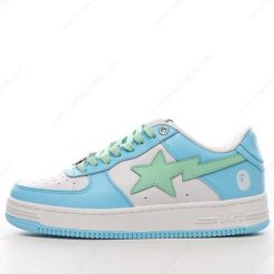 Billige Sko A BATHING APE BAPE STA ‘Blå Grøn Hvid’ 1H70191005-SAX