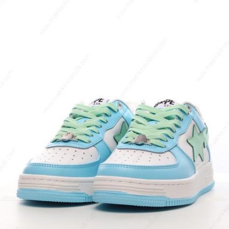 Billige Sko A BATHING APE BAPE STA ‘Blå Grøn Hvid’ 1H70191005-SAX