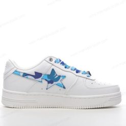 Billige Sko A BATHING APE BAPE STA ‘Hvid Blå’ 1H20191045-BLU