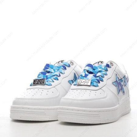 Billige Sko A BATHING APE BAPE STA ‘Hvid Blå’ 1H20191045-BLU