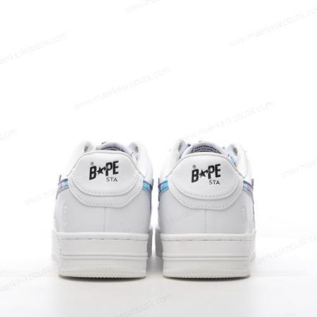 Billige Sko A BATHING APE BAPE STA ‘Hvid Blå’ 1H20191045-BLU