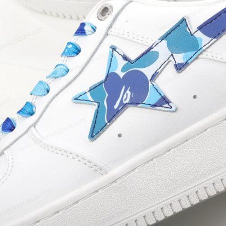 Billige Sko A BATHING APE BAPE STA ‘Hvid Blå’ 1H20191045-BLU