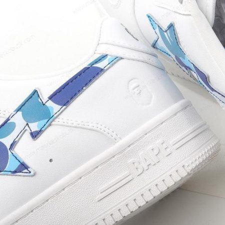 Billige Sko A BATHING APE BAPE STA ‘Hvid Blå’ 1H20191045-BLU