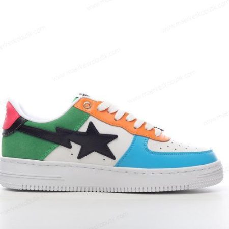 Billige Sko A BATHING APE BAPE STA ‘Hvid Blå Grøn Rød Orange Sort’