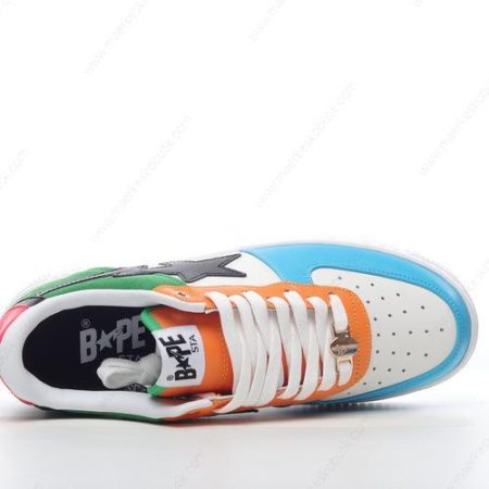 Billige Sko A BATHING APE BAPE STA ‘Hvid Blå Grøn Rød Orange Sort’