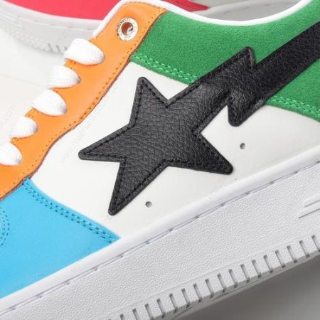 Billige Sko A BATHING APE BAPE STA ‘Hvid Blå Grøn Rød Orange Sort’