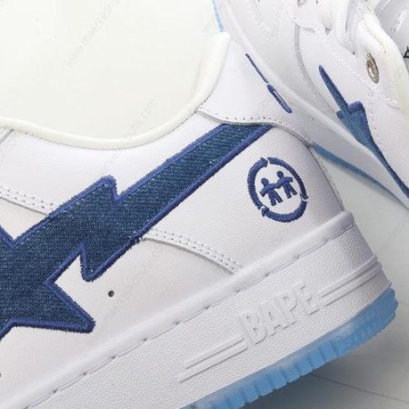 Billige Sko A BATHING APE BAPE STA ‘Hvid Blå’