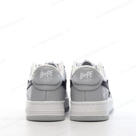 Billige Sko A BATHING APE BAPE STA ‘Hvid Grå’ 1H70191002-WHT