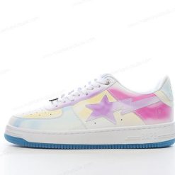 Billige Sko A BATHING APE BAPE STA ‘Hvid Pink Lilla Gul’