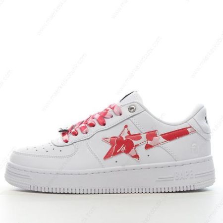 Billige Sko A BATHING APE BAPE STA ‘Hvid Rød’ 1I70191005-PNK