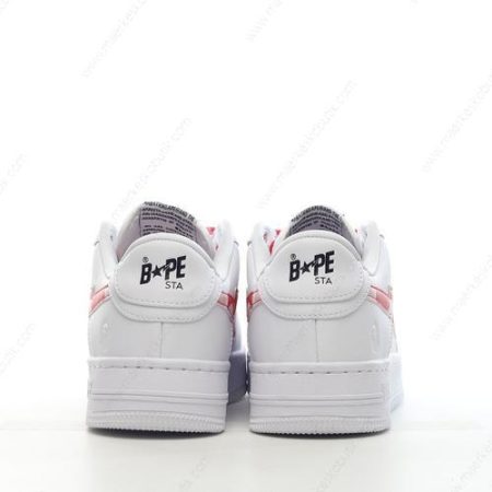 Billige Sko A BATHING APE BAPE STA ‘Hvid Rød’ 1I70191005-PNK