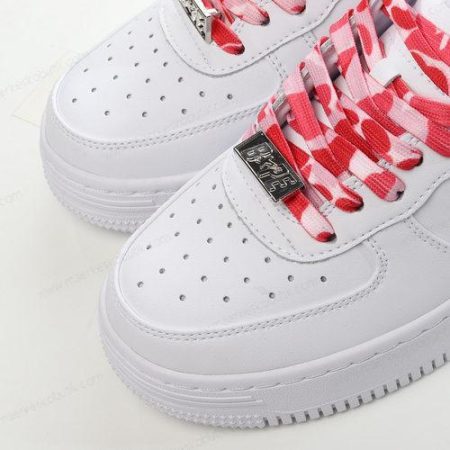 Billige Sko A BATHING APE BAPE STA ‘Hvid Rød’ 1I70191005-PNK