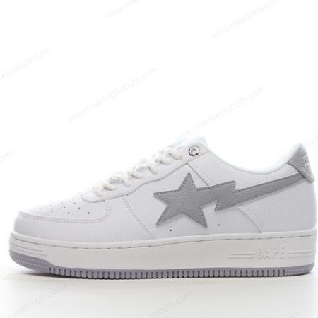 Billige Sko A BATHING APE BAPE STA ‘Hvid Sølv’ 0ZXSHM191052L