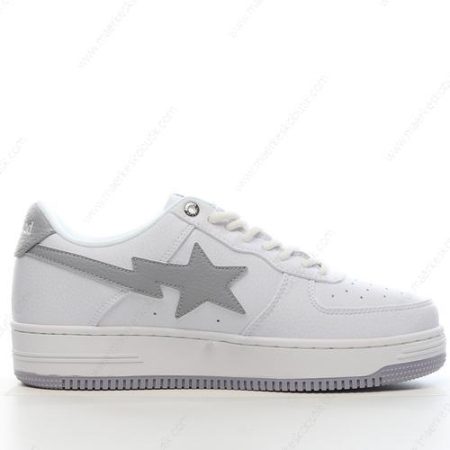 Billige Sko A BATHING APE BAPE STA ‘Hvid Sølv’ 0ZXSHM191052L