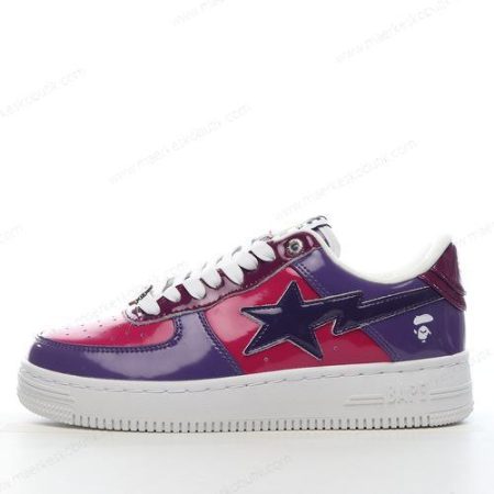 Billige Sko A BATHING APE BAPE STA ‘Lilla Blå Rød Sort Hvid’ 1FWH201046-PUR