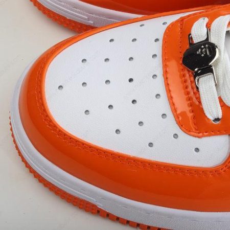 Billige Sko A BATHING APE BAPE STA ‘Orange Hvid’ 1H70291001-ORG