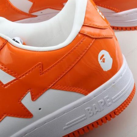 Billige Sko A BATHING APE BAPE STA ‘Orange Hvid’ 1H70291001-ORG