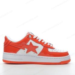 Billige Sko A BATHING APE BAPE STA ‘Orange Hvid’ 1I70-291-0011I70-191-002