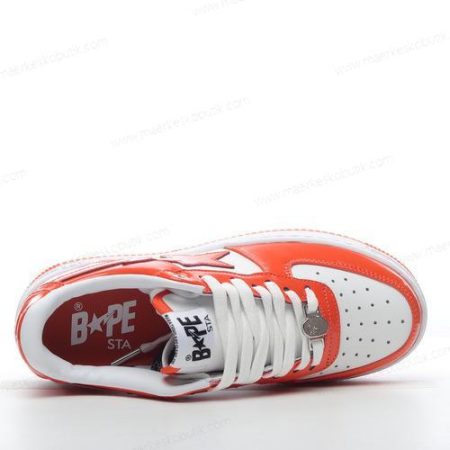 Billige Sko A BATHING APE BAPE STA ‘Orange Hvid’ 1I70-291-0011I70-191-002