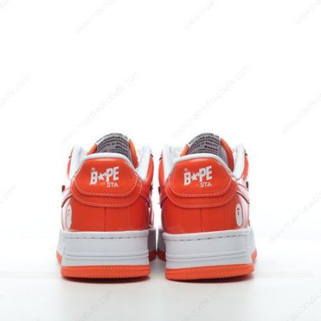 Billige Sko A BATHING APE BAPE STA ‘Orange Hvid’ 1I70-291-0011I70-191-002