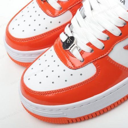 Billige Sko A BATHING APE BAPE STA ‘Orange Hvid’ 1I70-291-0011I70-191-002