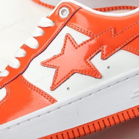 Billige Sko A BATHING APE BAPE STA ‘Orange Hvid’ 1I70-291-0011I70-191-002