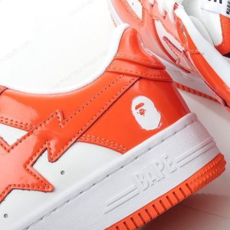 Billige Sko A BATHING APE BAPE STA ‘Orange Hvid’ 1I70-291-0011I70-191-002