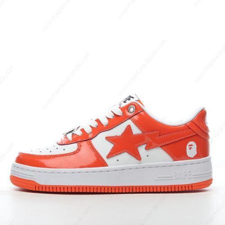 Billige Sko A BATHING APE BAPE STA ‘Orange Hvid’ 1I70-291-0011I70-191-002