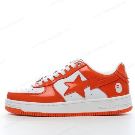 Billige Sko A BATHING APE BAPE STA ‘Orange Hvid’ 1I70191002-ORG