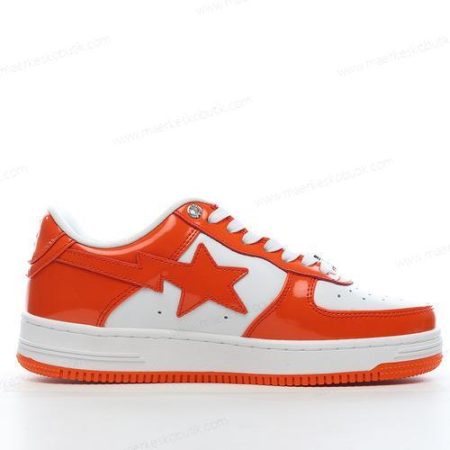 Billige Sko A BATHING APE BAPE STA ‘Orange Hvid’ 1I70191002-ORG