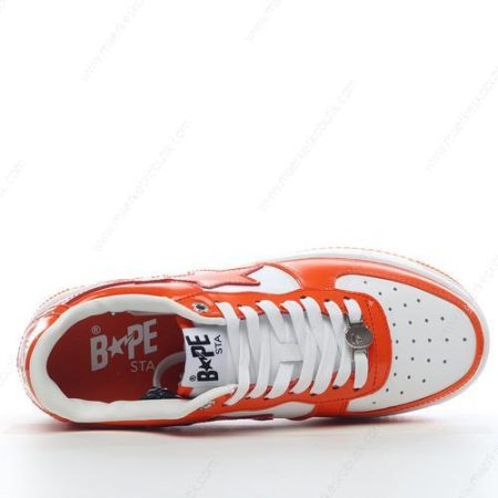 Billige Sko A BATHING APE BAPE STA ‘Orange Hvid’ 1I70191002-ORG