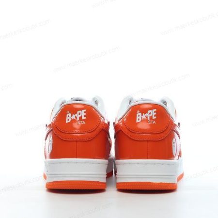 Billige Sko A BATHING APE BAPE STA ‘Orange Hvid’ 1I70191002-ORG