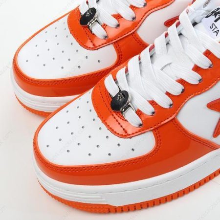 Billige Sko A BATHING APE BAPE STA ‘Orange Hvid’ 1I70191002-ORG