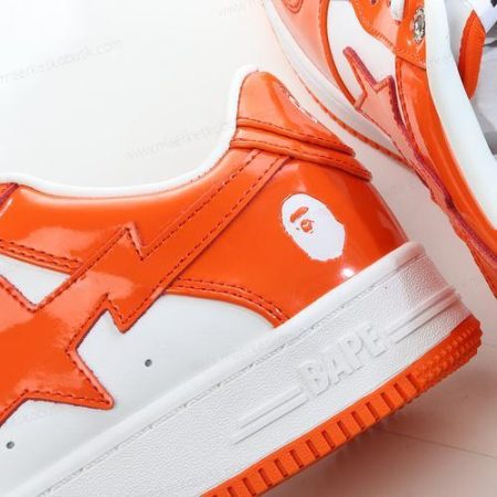 Billige Sko A BATHING APE BAPE STA ‘Orange Hvid’ 1I70191002-ORG