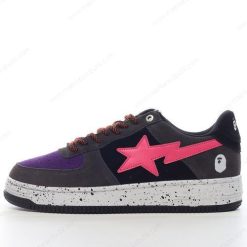 Billige Sko A BATHING APE BAPE STA ‘Sort Pink Lilla’ 1I20191008-BKXPK