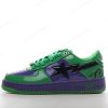 Billige Sko A BATHING APE BAPE STA x MARVEL ‘Grøn Violet Sort’ 1I73191904