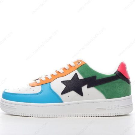 Billige Sko A BATHING APE BAPE Sta ‘Hvid Blå Orange Grøn Sort’ 0ZXSHM191048GMLX