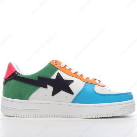 Billige Sko A BATHING APE BAPE Sta ‘Hvid Blå Orange Grøn Sort’ 0ZXSHM191048GMLX