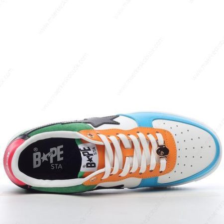 Billige Sko A BATHING APE BAPE Sta ‘Hvid Blå Orange Grøn Sort’ 0ZXSHM191048GMLX