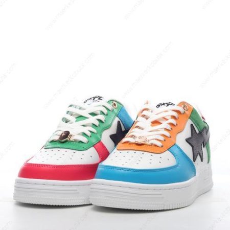 Billige Sko A BATHING APE BAPE Sta ‘Hvid Blå Orange Grøn Sort’ 0ZXSHM191048GMLX