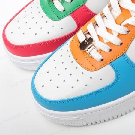 Billige Sko A BATHING APE BAPE Sta ‘Hvid Blå Orange Grøn Sort’ 0ZXSHM191048GMLX