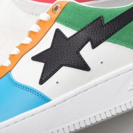 Billige Sko A BATHING APE BAPE Sta ‘Hvid Blå Orange Grøn Sort’ 0ZXSHM191048GMLX