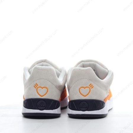 Billige Sko Adidas Adimatic ‘Off White Orange Sort’