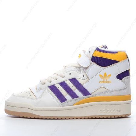 Billige Sko Adidas Forum 84 High ‘Hvid Grå Blå Gul’ GX9054