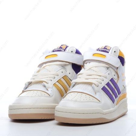 Billige Sko Adidas Forum 84 High ‘Hvid Grå Blå Gul’ GX9054